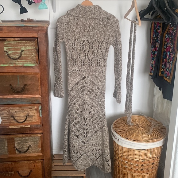 Free People Budapest daydream duster cardigan S preowned oatmeal - Picture 3 of 5